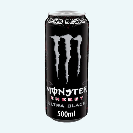 Monster Ultra Black 500ML - Knabbel Koning
