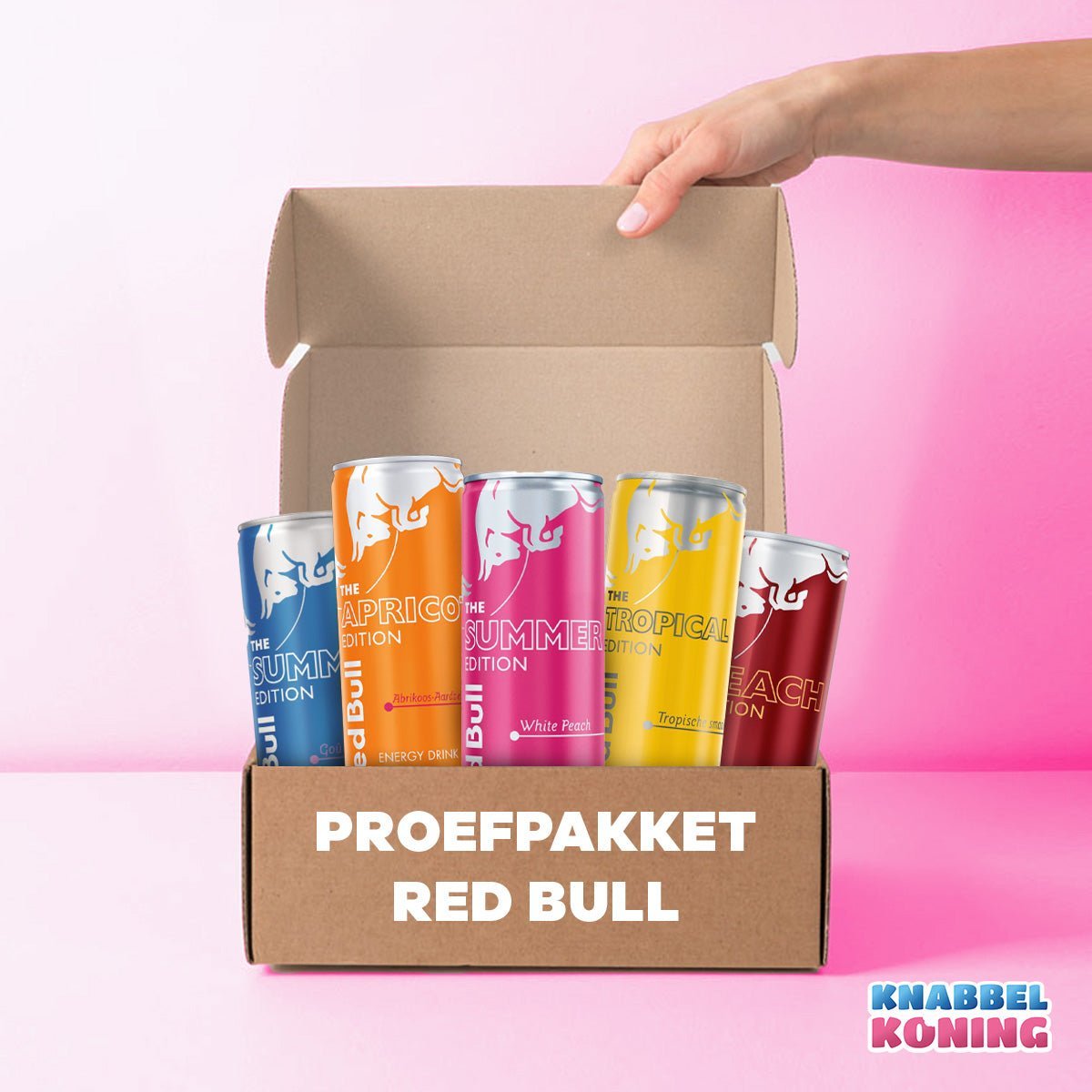 Red Bull proefpakket (5 smaken) - Knabbel Koning