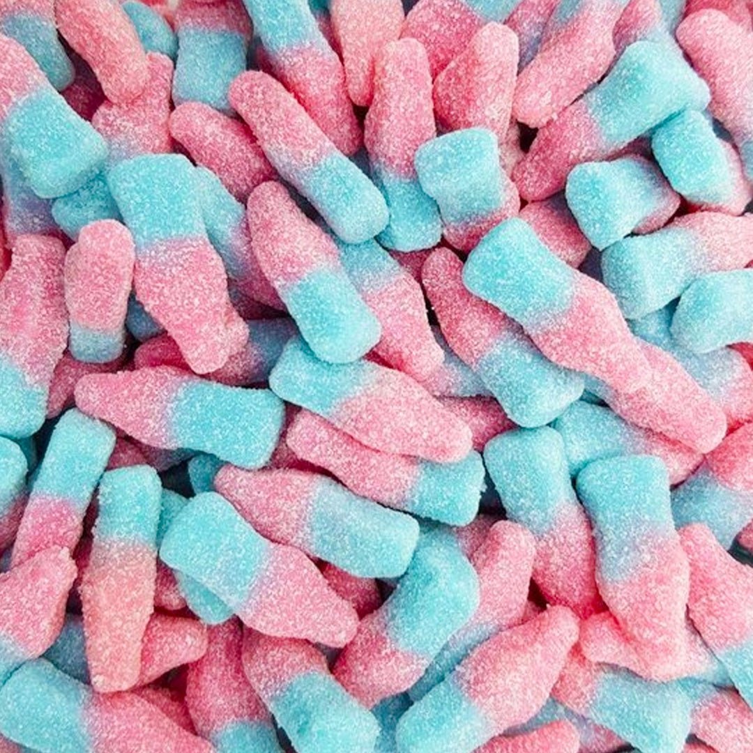 Zure bubbelgum flesjes - Knabbel Koning